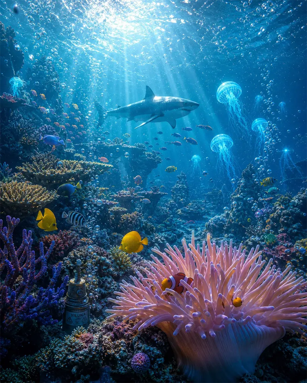 Coral Descent Symphony — A cinematic plunge into a coral world