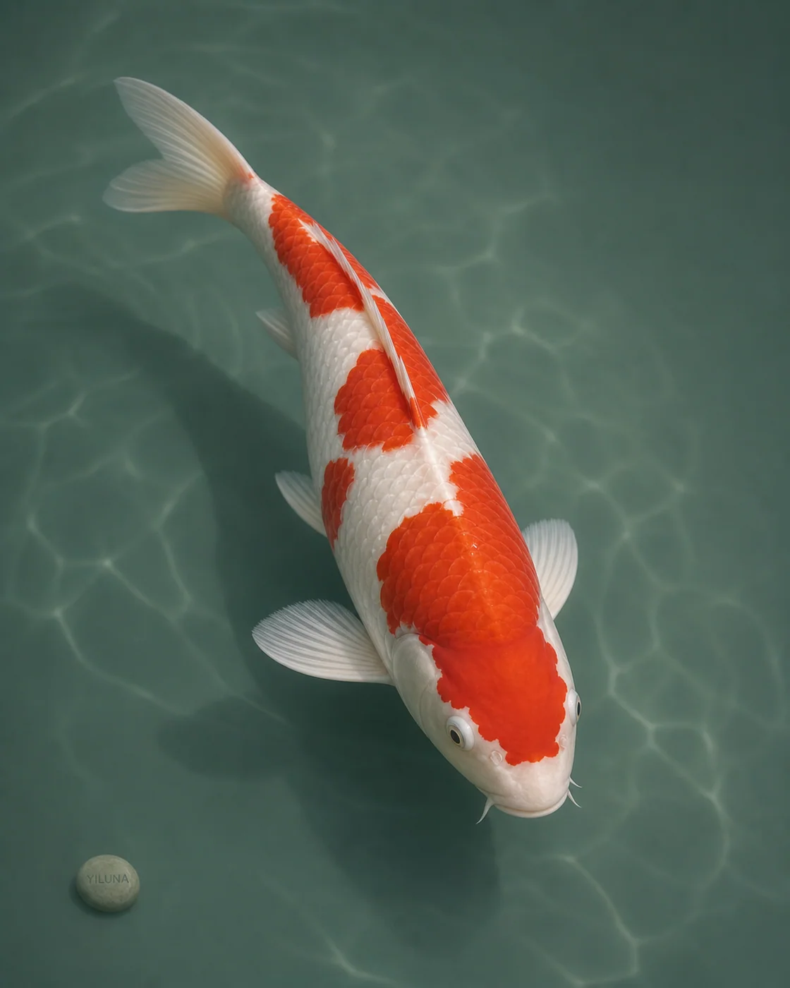 Kohaku Koi Jade Stillness — AI animal portraits prompt result
