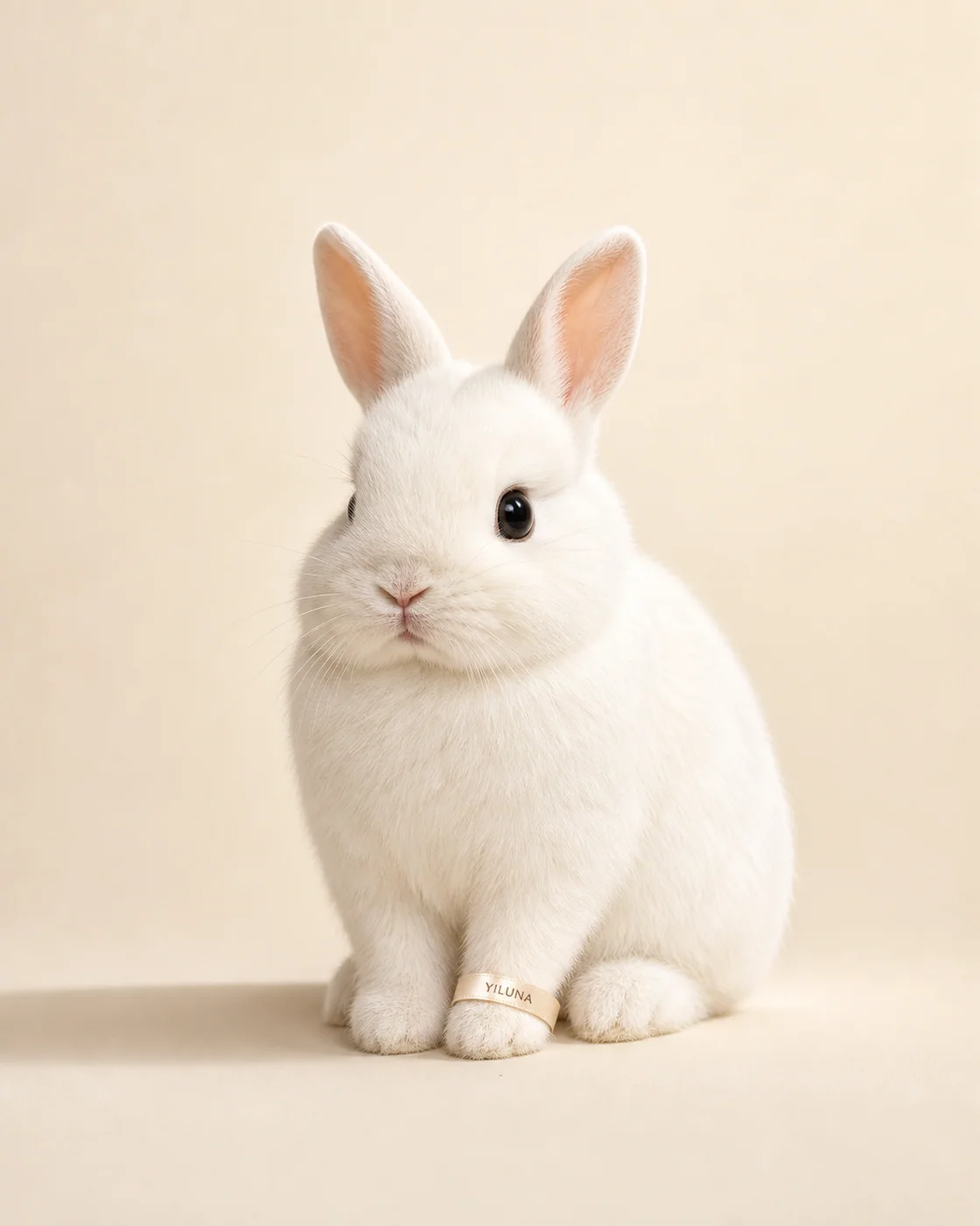White Rabbit Buttercream Softness — AI animal portraits prompt result