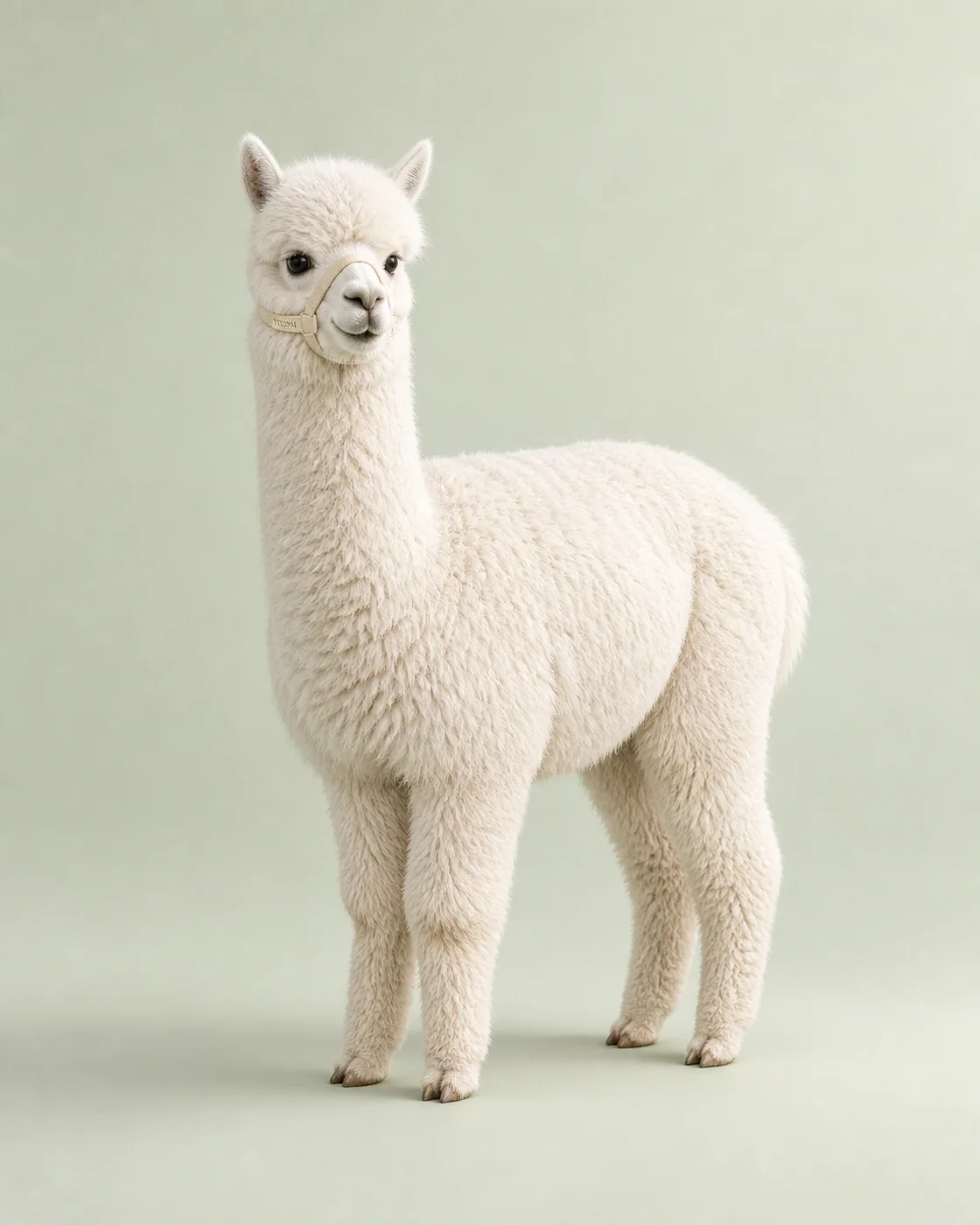 White Alpaca Sage Tenderness — AI animal portraits prompt result