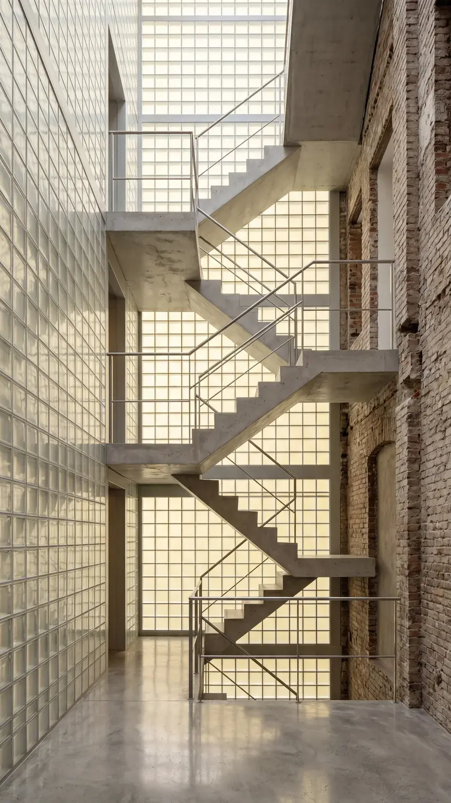 Yiluna Architecture 20260614 28 Glass Block Lightwell