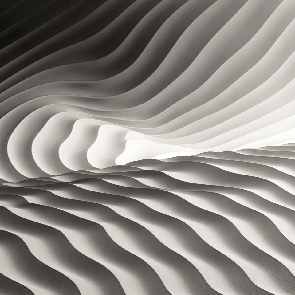 A Calm Monochrome Sand Ripple — Abstract Background