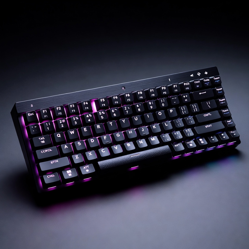 A Close Up Of A Mechanical Keyboard — Product Shot