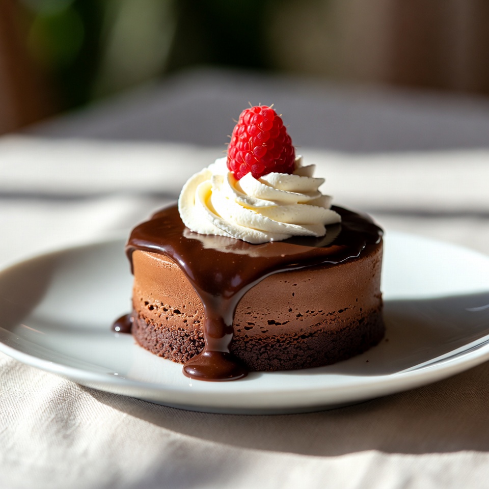 An Elegant Plated Chocolate Dessert — Food Photography
