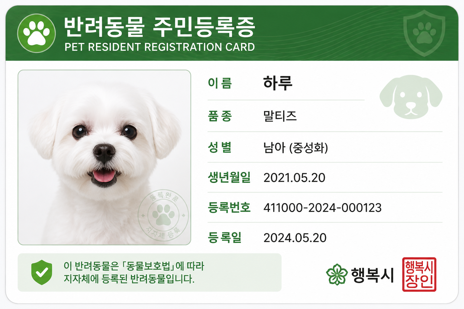 Korea ID Card